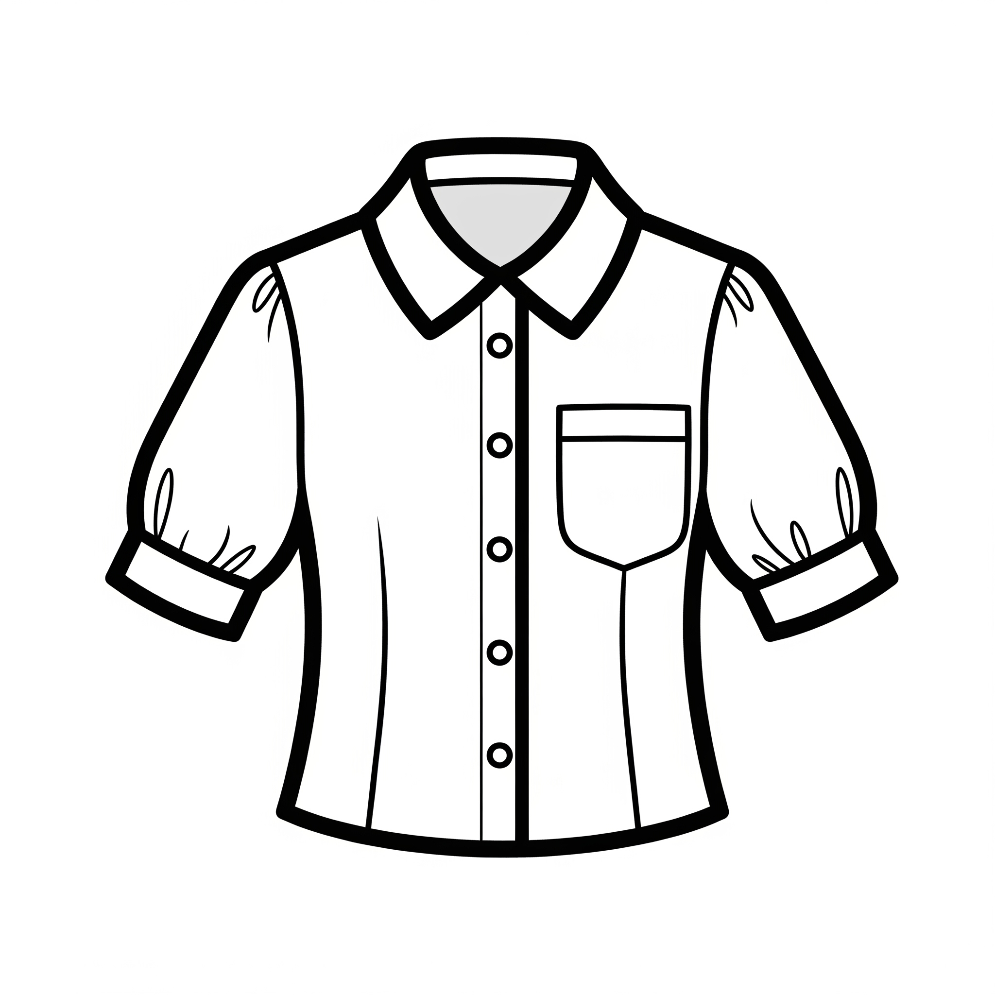 Blusa blanca oficial del Colegio Santa Rosa de Cusco