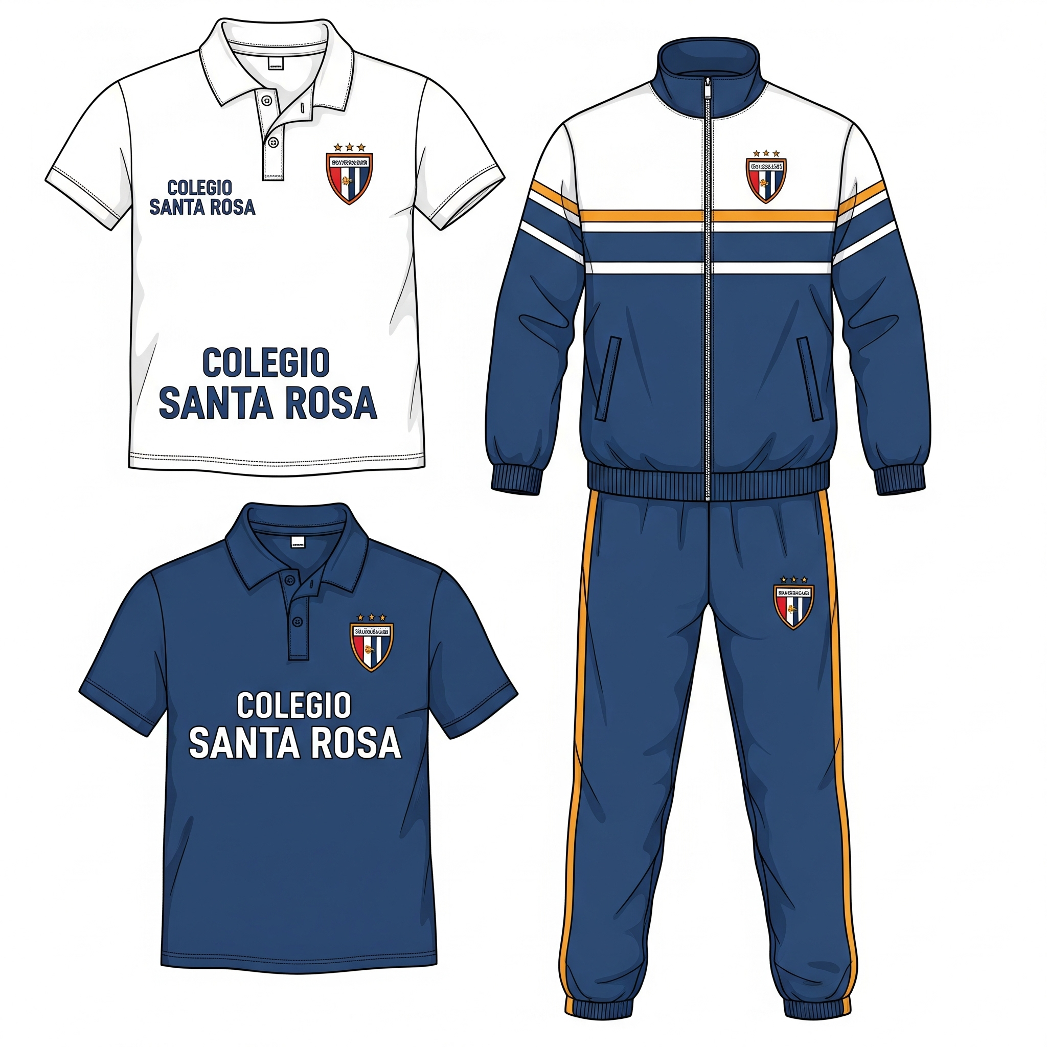 Buzo deportivo oficial del Colegio Santa Rosa de Cusco
