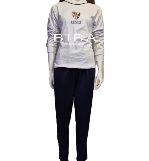 Buzo y polo para educación física del Colegio Santa Rosa de Cusco